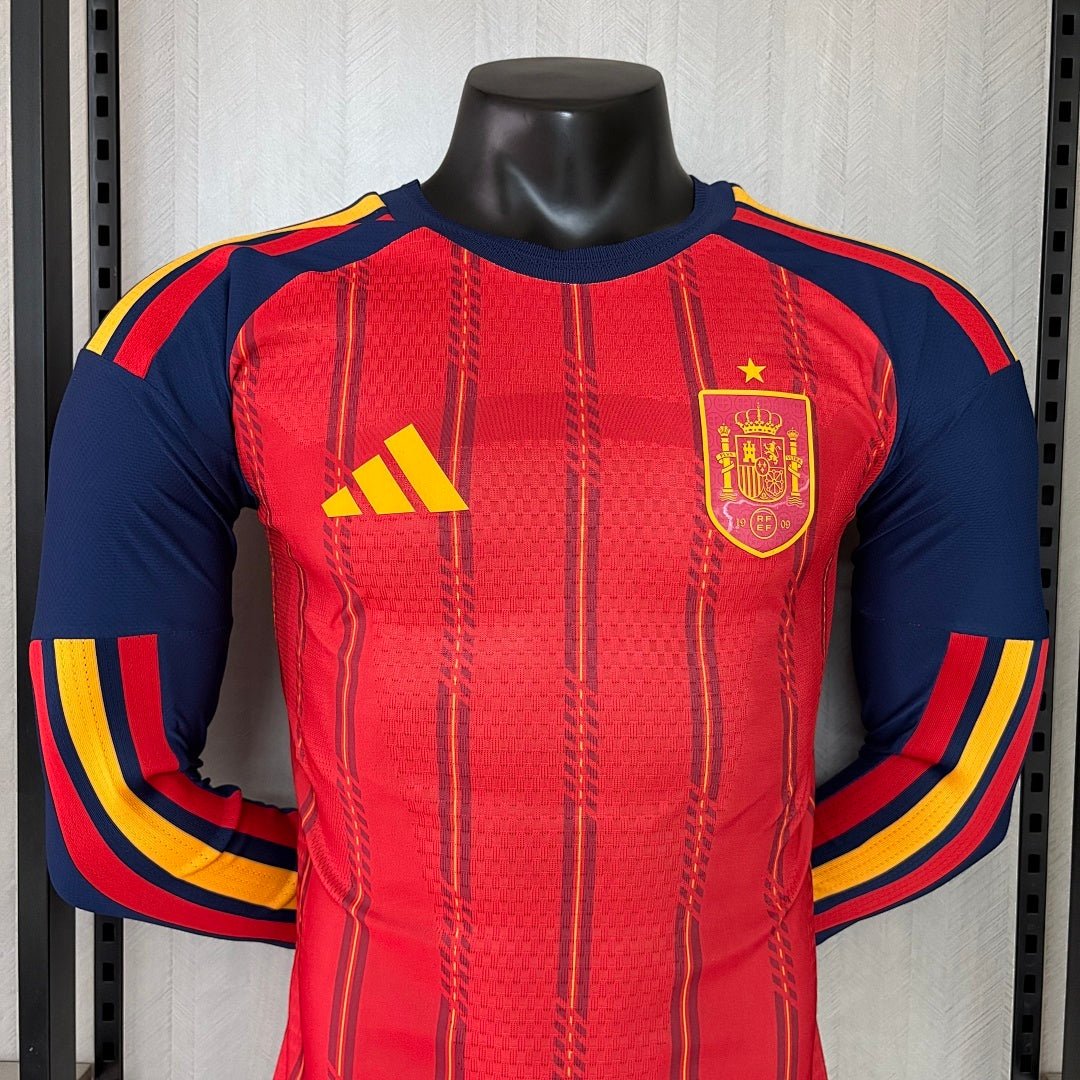 Spanien Heimtrikot Langarm 2026/27 Herren Spieler-Version