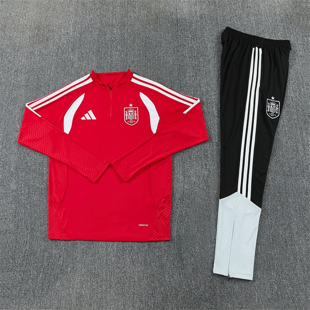 Spanien Trainingsanzug 26/27 Herren Jacke Rot und Hose Schwarz