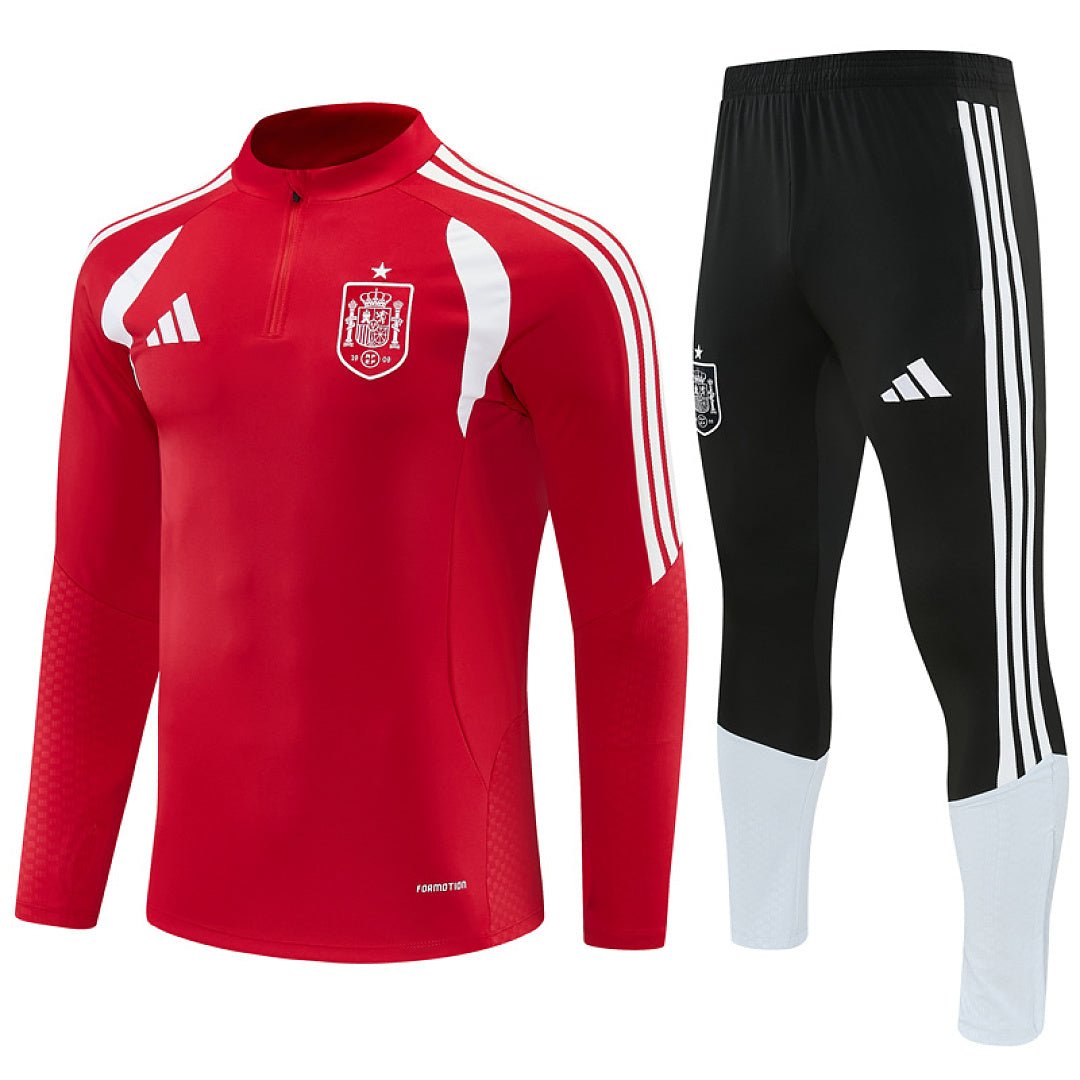 Spanien Trainingsanzug 26/27 Herren Jacke Rot und Hose Schwarz