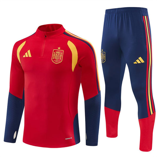 Spanien Trainingsanzug 26/27 Herren Jacke Rot und Hose Marineblau